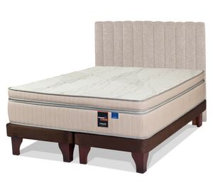 Cama europea Máximo Cobre king + base dividida respaldo tubular