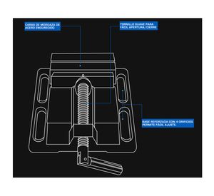 Prensa de banco plana 4'' HEMPYMROB001 Robust.