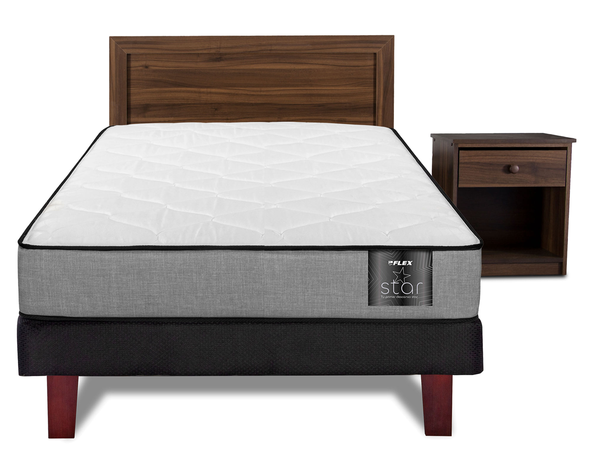 Flex Cama europea 1 plaza Star + set Asturias