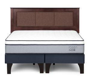 Cama europea Indie King + respaldo Rachel