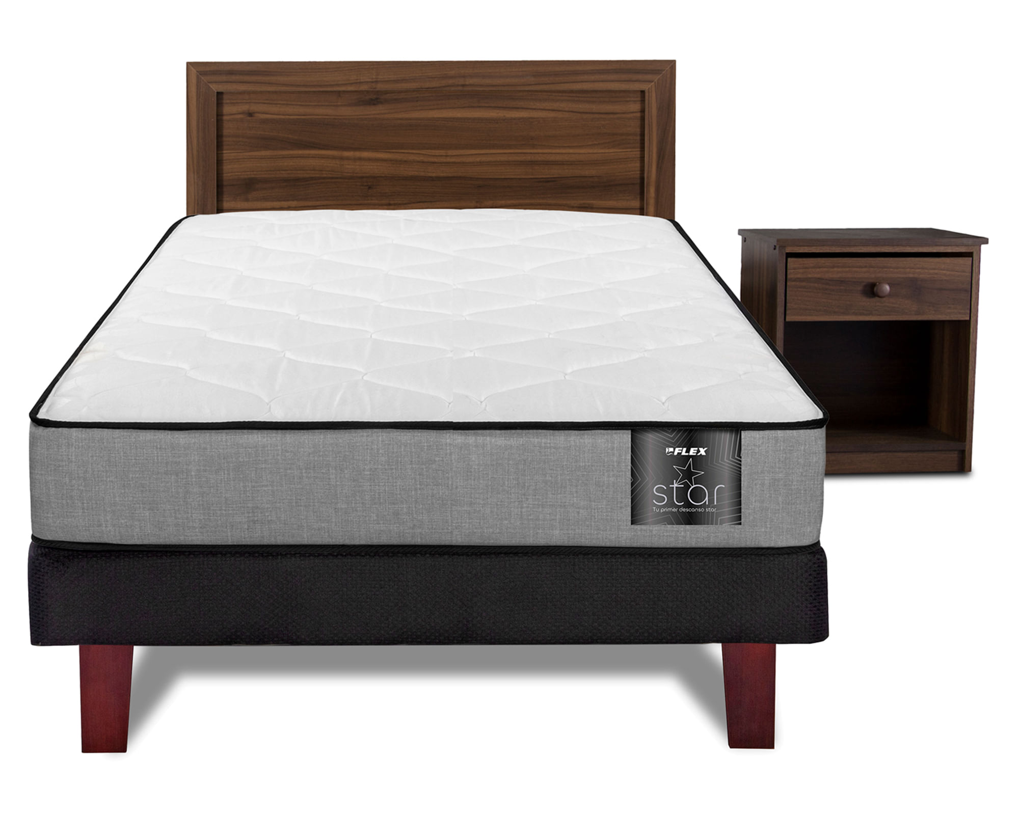 Flex Cama europea 1.5 plazas Star + set Austrias
