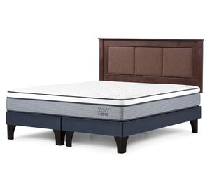 Cama europea Indie King + respaldo Rachel