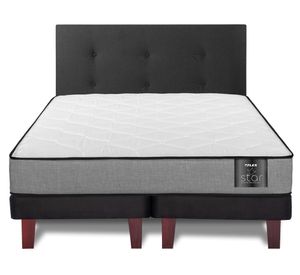 Cama europea Star 2 plazas base dividida + respaldo Royal