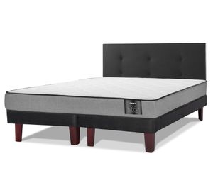 Cama europea Star 2 plazas base dividida + respaldo Royal