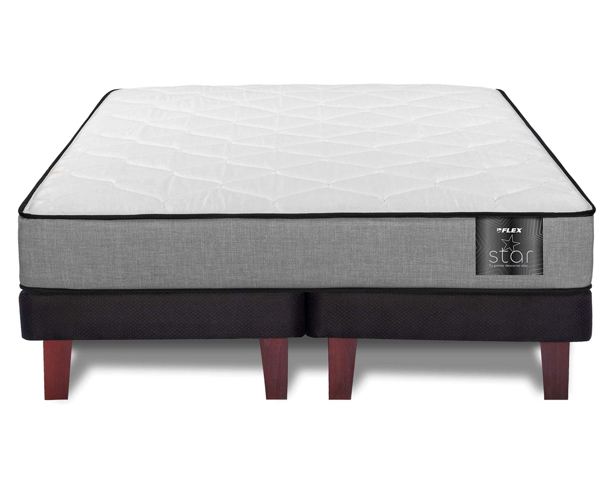 Flex Cama europea Star 2 plazas base dividida
