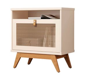 Velador 1 puerta Camu perla