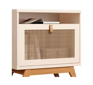 Velador 1 puerta Camu perla