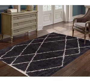 Alfombra shaggy Guiza marengo 170x230 cm