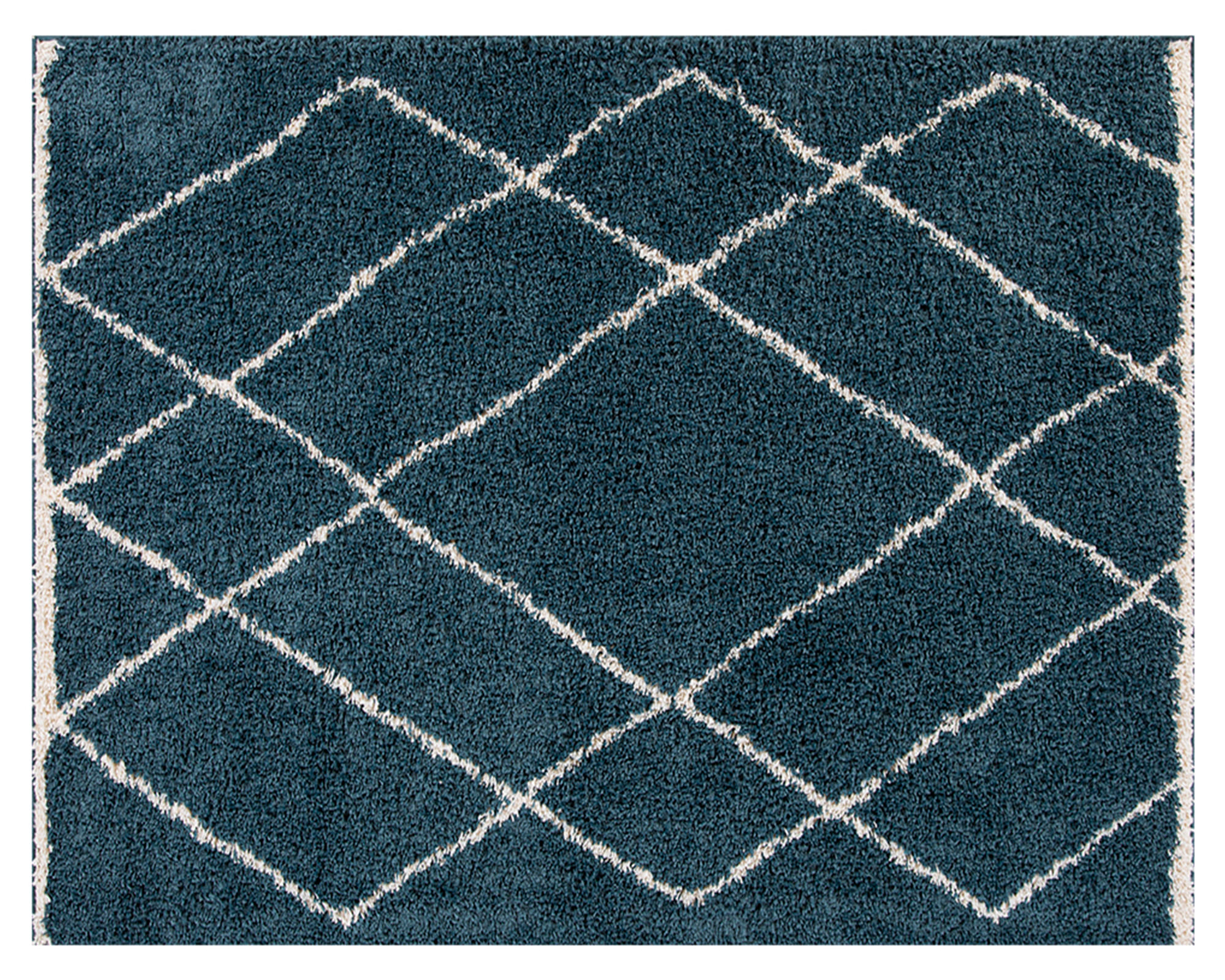 Idetex Alfombra shaggy Guiza turquesa 170x230 cm