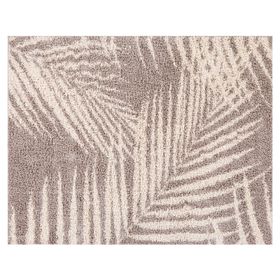 Bajada de cama shaggy Guiza polipropileno café 50x100 cm