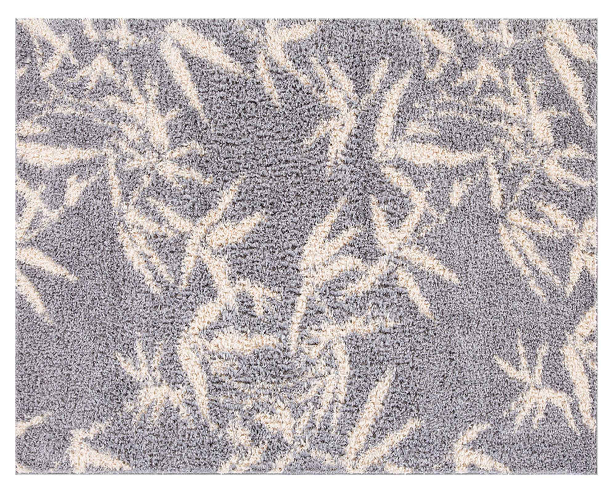 Idetex Alfombra shaggy Guiza polipropileno gris 150x200 cm
