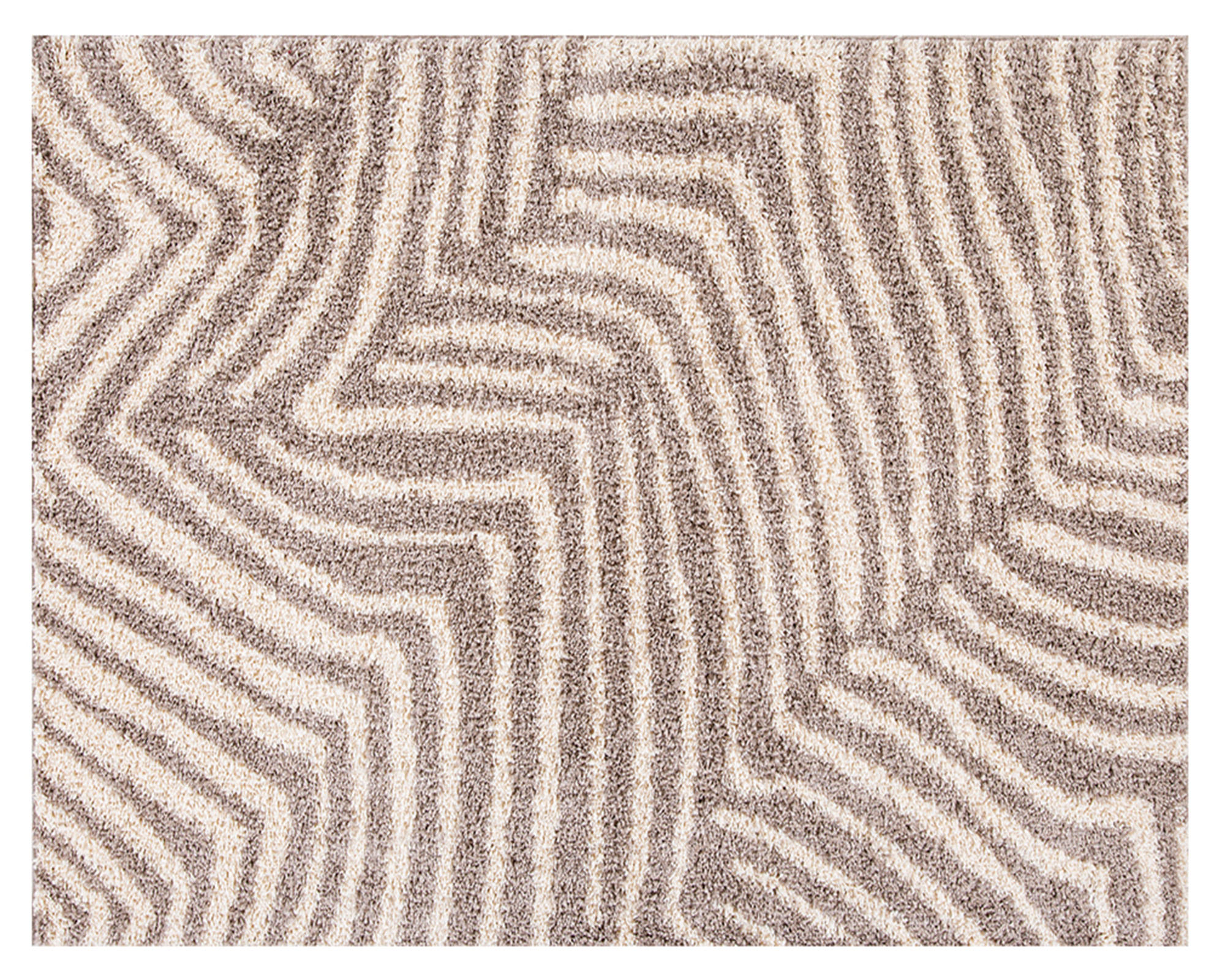 Idetex Alfombra shaggy Guiza beige 170x230 cm