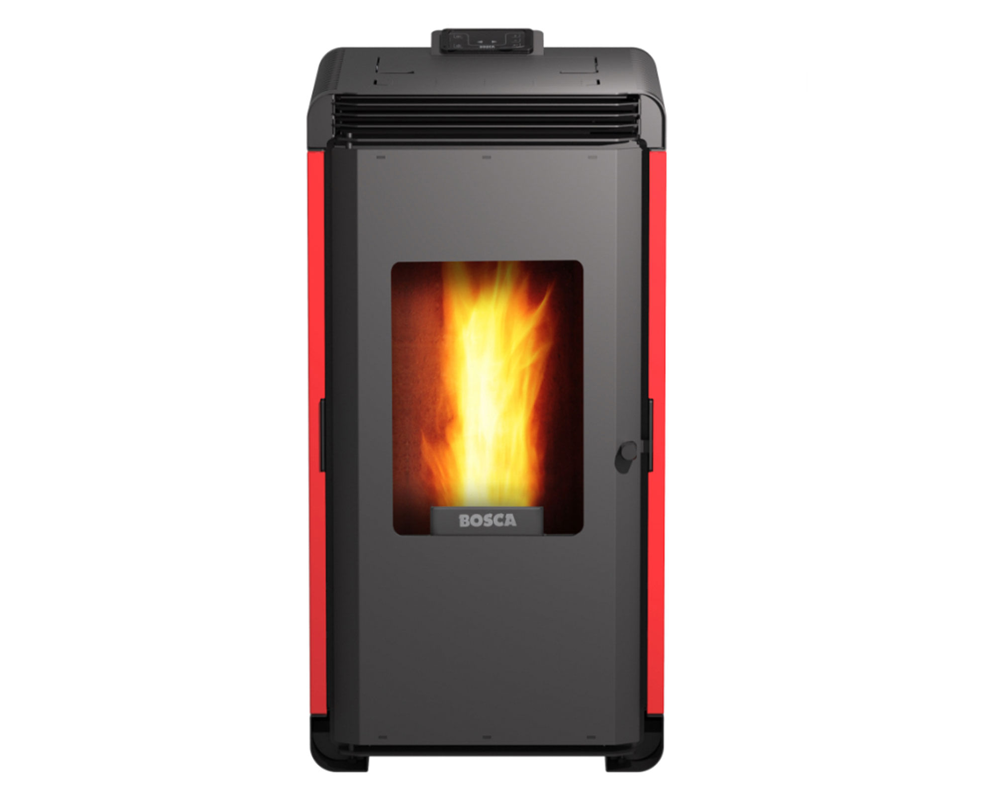Bosca Estufa a pellet Hera+ rojo 9000 W.
