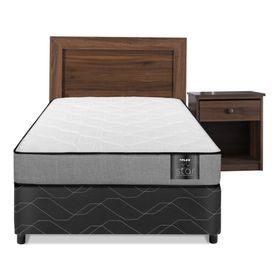 Cama americana Star 1 plaza base normal + set Asturias