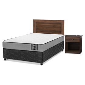 Cama americana Star 1 plaza base normal + set Asturias