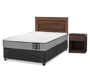 Cama americana Star 1 plaza base normal + set Asturias