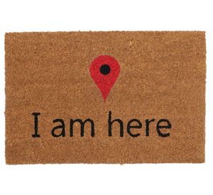 Limpiapiés Here café 40x60 cm