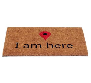 Limpiapiés Here café 40x60 cm