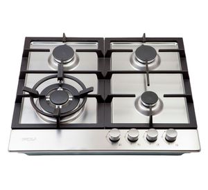 Encimera a gas 4 quemadores Design 60 2.0 NAT inox FDV