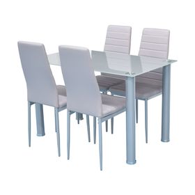 Comedor 4 sillas Bruna 75x120x70 cm