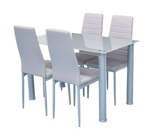 Comedor 4 sillas Bruna 75x120x70 cm