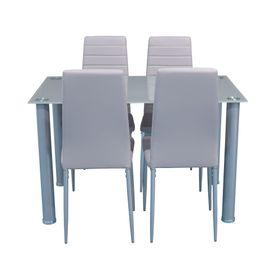 Comedor 4 sillas Bruna 75x120x70 cm