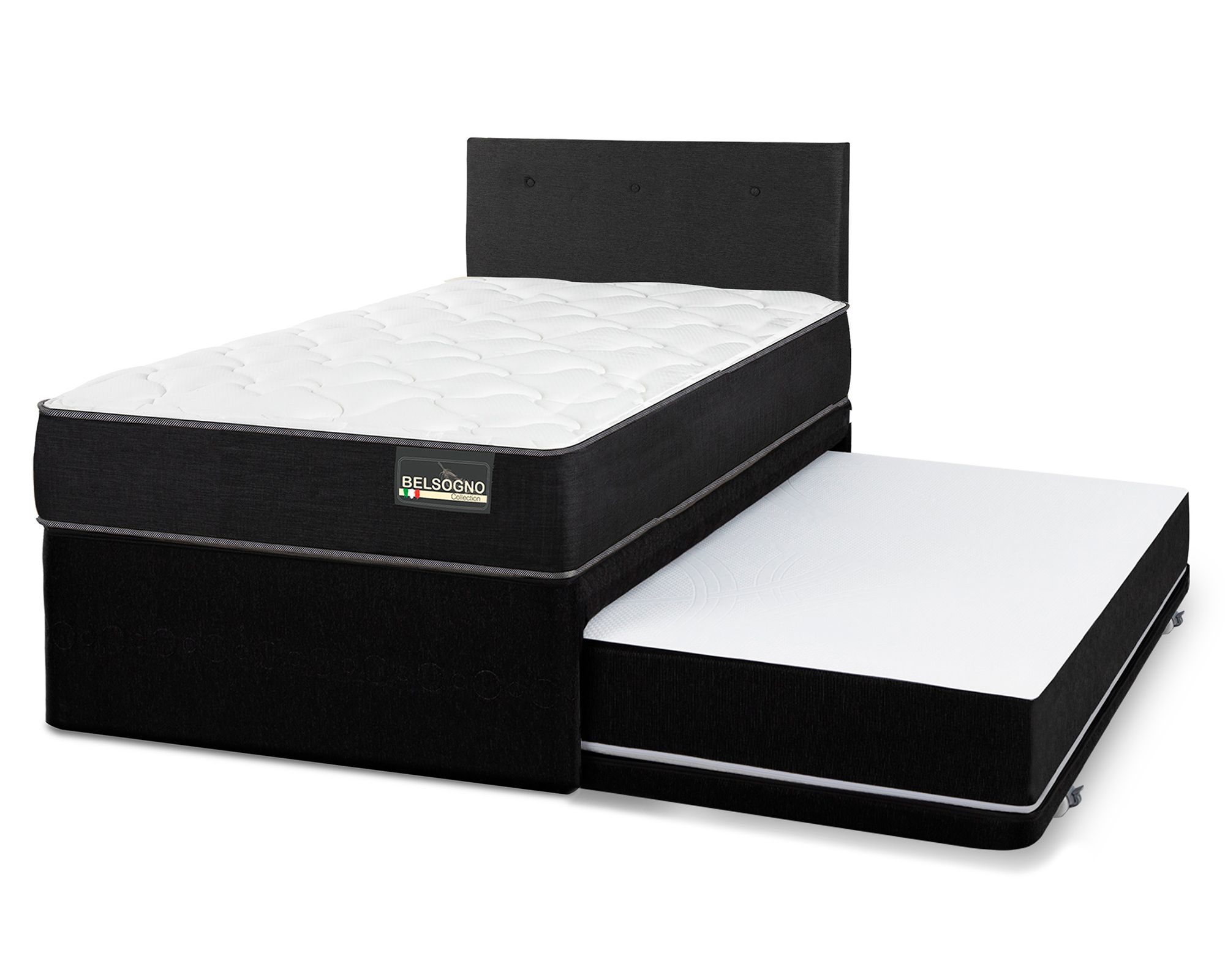 Belsogno Diván Belsogno One 1 Plaza + respaldo black