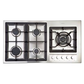 Encimera a gas 5 quemadores Deluxe Elite 95 BUT inox FDV