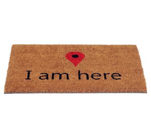 Limpiapiés Here fibra de coco 45x75 cm