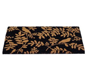 Limpiapiés Leaves fibra de coco 60x120 cm