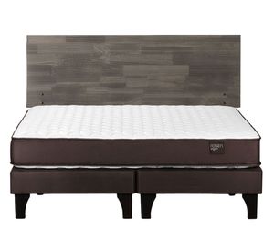 Cama europea Ergo T 2 plazas base dividida + respaldo Tabor gris