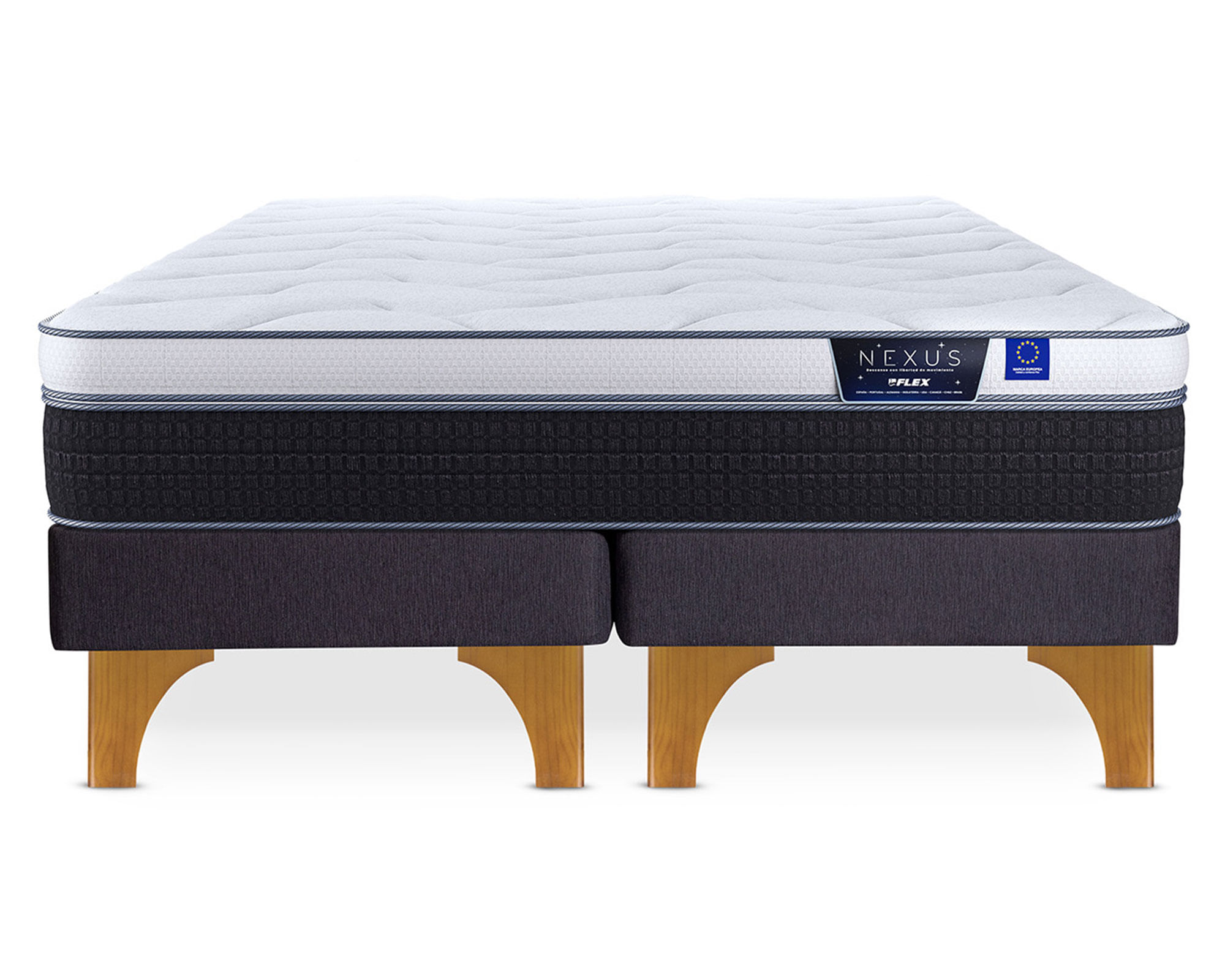 Flex Cama europea king Nexus base dividida
