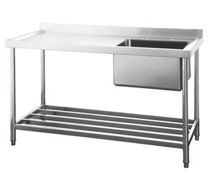 Lavafondo 1 taza VENELP-140SI izquierdo inox Ventus.