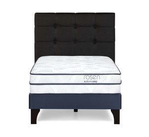 Cama europea Autonomy Sky 1.5 plazas + respaldo Issey