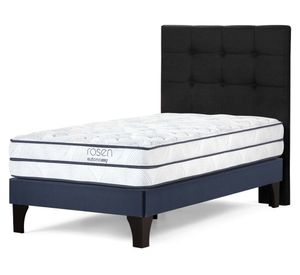 Cama europea Autonomy Sky 1.5 plazas + respaldo Issey