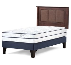 Cama europea Autonomy Sky 1.5 plazas + respaldo Rachel