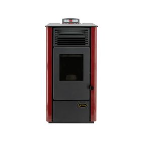 Estufa a pellet AT-ZL PM8 8KW rojo Albin Trotter