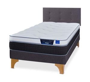 Cama europeas Nexus 1.5 plazas box + respaldo Royal