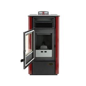Estufa a pellet AT-ZL PM8 8KW rojo Albin Trotter