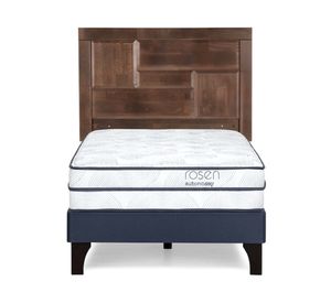 Cama europea Autonomy Sky 1.5 plazas + respaldo Dolce