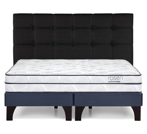 Cama europea Autonomy Sky king base dividida + respaldo Issey grafito