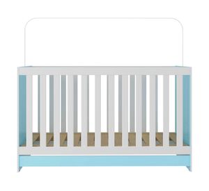 Cuna corral New 3 funciones 80.5x66x133 cm celeste