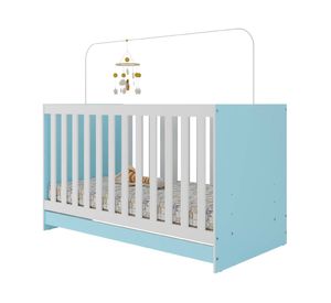 Cuna corral New 3 funciones 80.5x66x133 cm celeste
