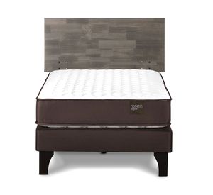 Cama europea Ergo T 1 plaza + respaldo Tabor gris