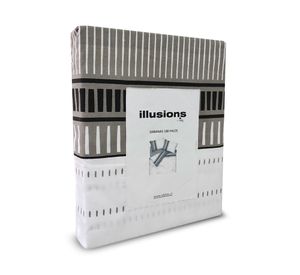 Juego de sábanas 1.5 plazas 180 hilos Bursa multicolor