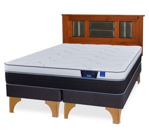 Cama europea 2 plazas Nexus base dividida + respaldo Lorraine