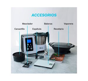 Robot de cocina 1800W Kitchen Pro blanco EasyWays.