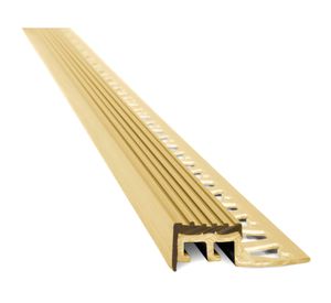 Protector de escalón 10 x 18 mm x 2,5 m beige oscuro Atrim.