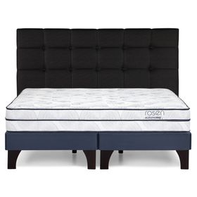 Cama europea Autonomy Sky súper king base dividida + respaldo Issey grafito