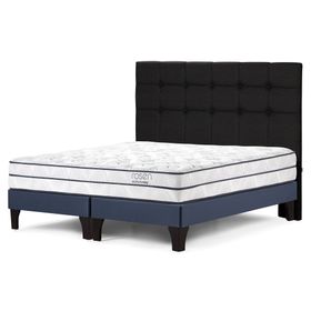 Cama europea Autonomy Sky súper king base dividida + respaldo Issey grafito